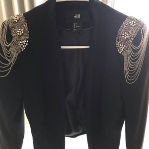 Cropped H&M padded blazer